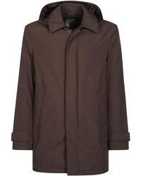 Herno - Concealed-Closure Medium Down Jacket - Lyst