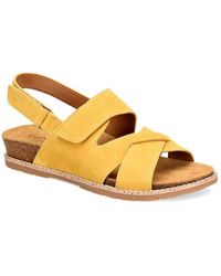 Comfortiva - Genata Leather Ankle Strap Slingback Sandals - Lyst