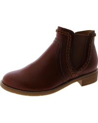 Earth - Nika Leather Western Ankle Boots - Lyst