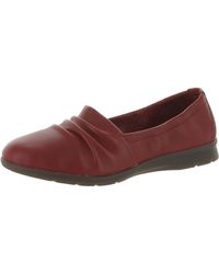 Clarks - Janette Ruby Leather Slip On Boat Shoes - Lyst