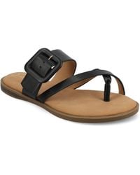Journee Collection - Journee Layra Flat Sandals - Lyst