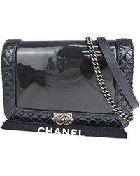 Chanel - Boy Patent Leather Shoulder Bag (pre-owned) - Lyst