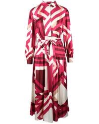 Think! - Fuchsia Polyester Dress - Lyst