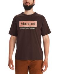 Marmot - Logo Cotton Graphic T-shirt - Lyst