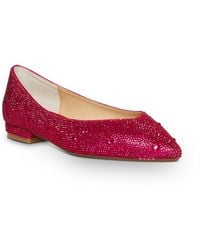 Betsey Johnson - Jude Embellished Low Heel Pointed Toe Flats - Lyst