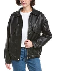 Lyra & Co - Vegan Leather Jacket - Lyst