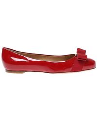 Ferragamo - 'Varina' Leather Flat - Lyst