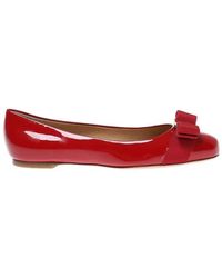 Ferragamo - 'Varina' Leather Flat - Lyst