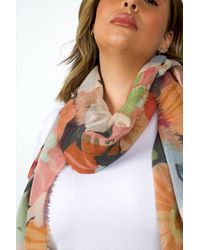 Echo - Watercolor Floral Wrap - Lyst