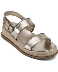 DKNY - Bernae Slingback Platform Espadrille - Lyst
