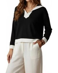 Umgee - Chelsea Collar Pullover Sweater - Lyst