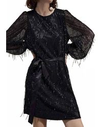 Summum - Fringe Dress With Sequins - Lyst