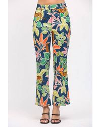 Fate by LFD - Tropical Print Flare Pants - Lyst