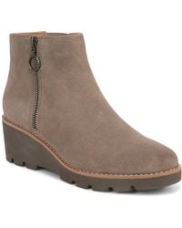 Vionic - Hazal Side Zip Wedge Bootie - Lyst