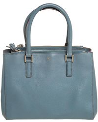 Anya Hindmarch - Stone Leather Double Zip Tote - Lyst