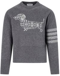 Thom Browne - Hector Wool Sweater - Lyst