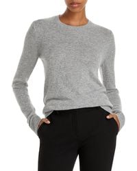 Theory - Cashmere Ribbed Trim Crewneck Sweater - Lyst