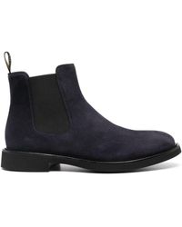 Doucal's - Almond-Toe Suede Chelsea Boots - Lyst