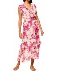 MISA Los Angles - Kidada Dress Flora Chiffon - Lyst