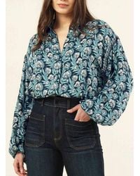 Omika - Nero Button Front Blouse - Lyst