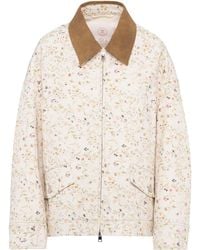 Tela - Neutral Giubbino Bubble Boxy Floral Jacket - Lyst