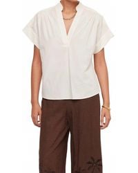 Fifteen Twenty - Short Sleeve V-Neck Top - Lyst