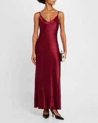 Enza Costa - Bias Cut Slip Maxi Dress - Lyst