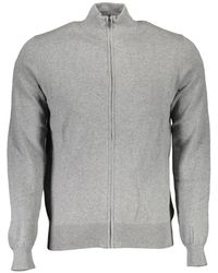 North Sails - Sleek Zip-up Cardigan With Embroide Logo - Lyst