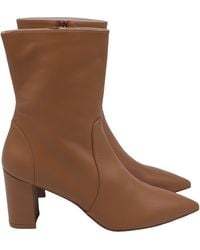 Stuart Weitzman - Renegade Pointed-Toe Ankle Boots - Lyst