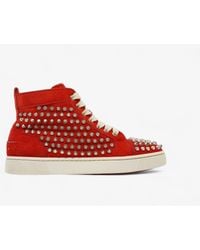 Christian Louboutin - Louis Junior Spike Suede - Lyst