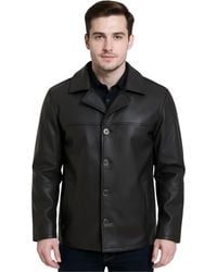Infinity Leather - 4 Button Italian Leather Blazer Jacket - Lyst