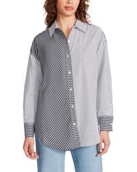 Steve Madden - Poppy Striped Collared Button-down Top - Lyst