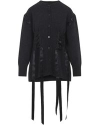 Simone Rocha - Sculpted Ribbon Corset Cardigan - Lyst