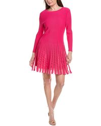 MILLY - Tabitha Sheer Godet Mini Dress - Lyst