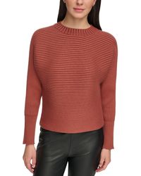 DKNY - Ribbed Dolman Sleeves Pullover Sweater - Lyst