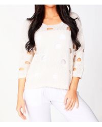French Kyss - Ali Cut Out Crochet Top - Lyst