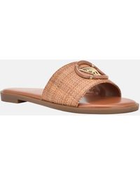 Guess - Magnify Woven Beach Slides - Lyst