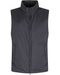 Herno - Down High-Collar Zippered Polyamide Vest - Lyst