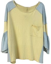 Easel - Wing Mix Knit Top - Lyst