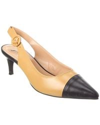 French Sole - Skylar Leather Slingback Pump - Lyst