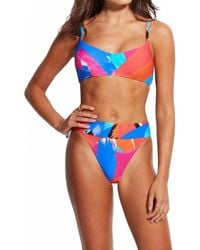 Seafolly - Arthouse Banded Hi Rise Bikini Bottom - Lyst