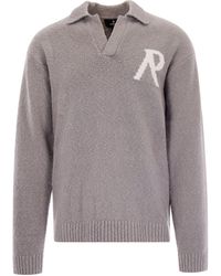 Represent - Bouclé Logo Polo Shirt - Lyst