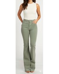 Amiri - Velour Flare Stack Jeans Pants - Lyst