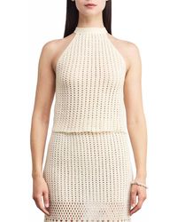 Escvdo - Reflejo Crochet Halter Top - Lyst