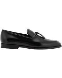 Ferragamo - Ferragamo Smooth Leather Tassel Loafers, Size 7 Eee - Lyst