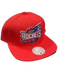 Mitchell & Ness - Nba Hwc Houston Rockets Core Basic Snapback Cap - Lyst