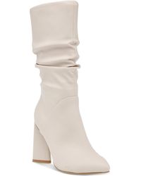 Dolce Vita - Leather High Heel Mid-calf Boots - Lyst
