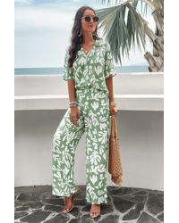 TRUEDAMES - Two Piece Random Printed Short Sleeve Fit Set - Lyst