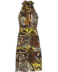 Miss Bikini - Contrasting Lurex Viscose Caftan - Lyst
