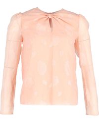 Vilshenko - Sheer Sleeve Blouse - Lyst